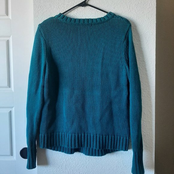 Lands' End Chunky Knit Crew Neck Sweater - Picture 6 of 7